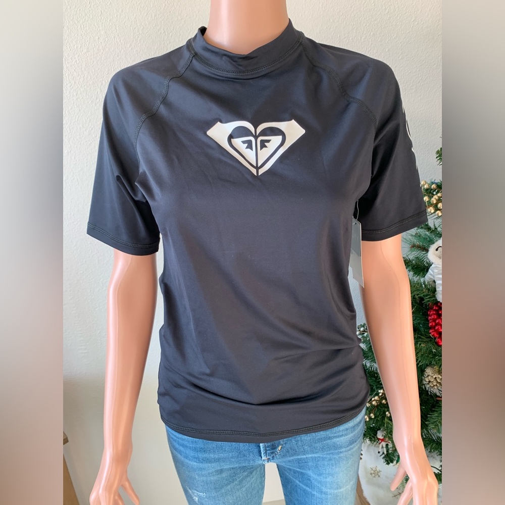 Roxy Black Rash Guard (L)
